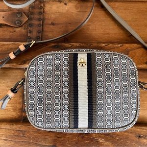 Tory Burch Gemini Link Canvas/leather crossbody